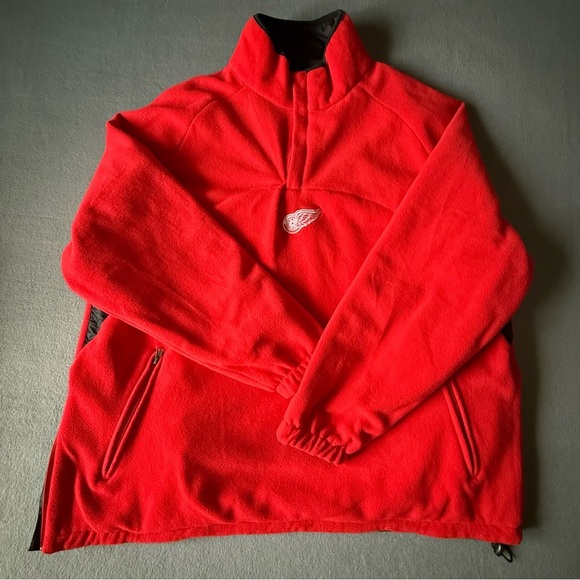 Red Wings Black and Red Pullover reversible Jacket XXL - Picture 8 of 11